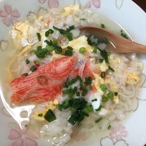 簡単朝ごはんに！中華雑炊